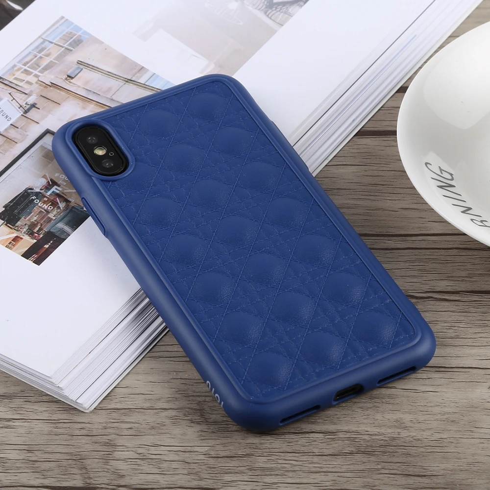 TOTU чехол для телефона защитный чехол для iPhone XS Max противоударный ТПУ+ PC чехол - Цвет: Синий