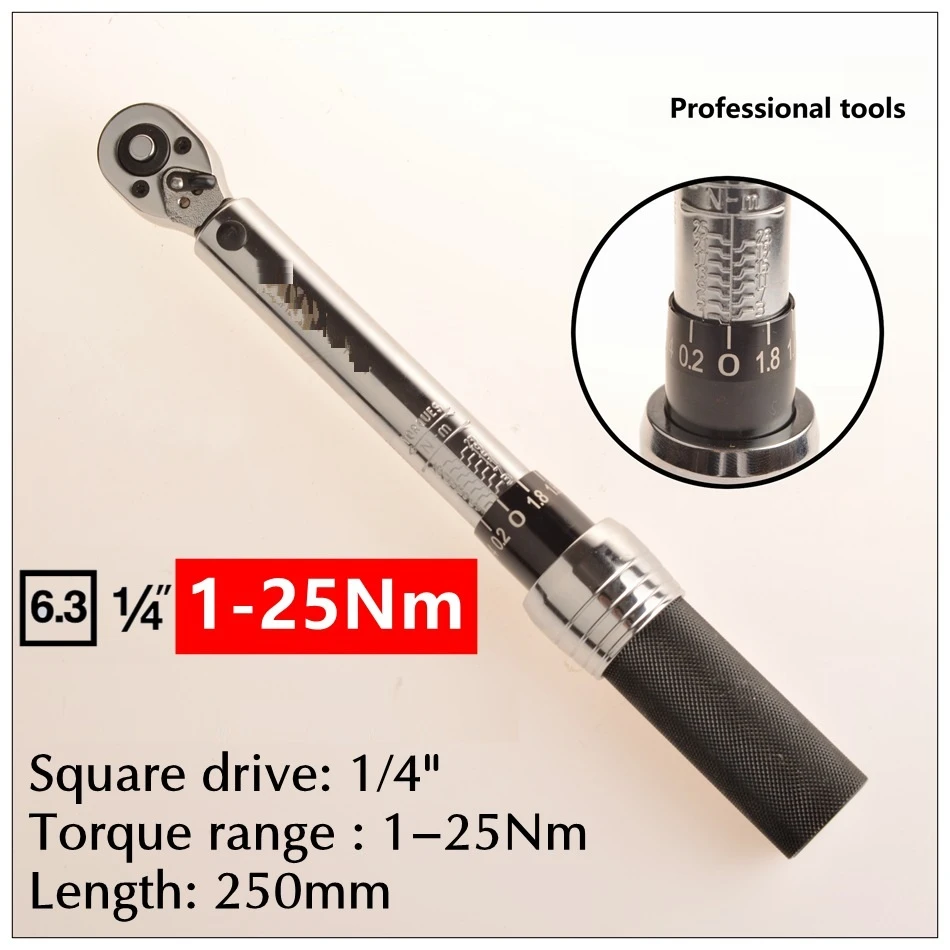 1/4 "1 25n.m台湾の調整可能なトルクレンチ,車のタイヤ修理ツール,プリセットadjustable torquepreset
