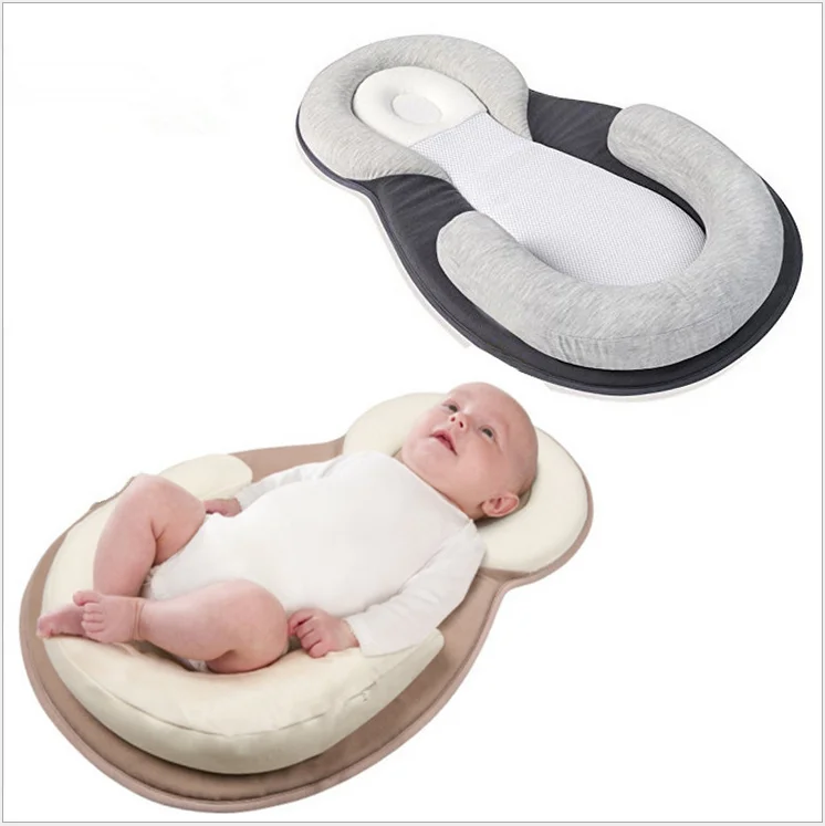 Детская подушка для новорожденных Подушка предотвращает плоское гнездо для сна против скатывания безопасная форменная подушка
