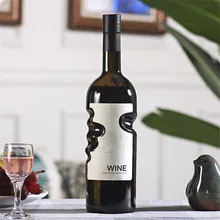  XMT-HOME Empty Wine Bottle High-end Alcohol Liquor Bottles Creative European Style Glass Bottle For Self Brewed Wine 750ml 