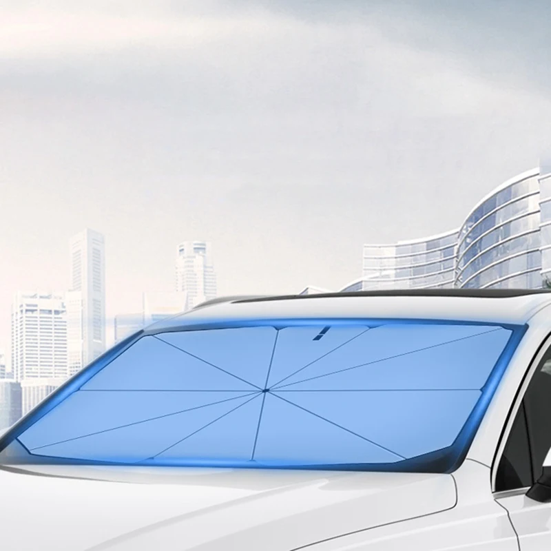 

145*79cm Car Sunshade Cover Umbrella Sun Block Cloth Large Car Sun Shade Protector Parasol Ront Window Sunshade Cover Windshield