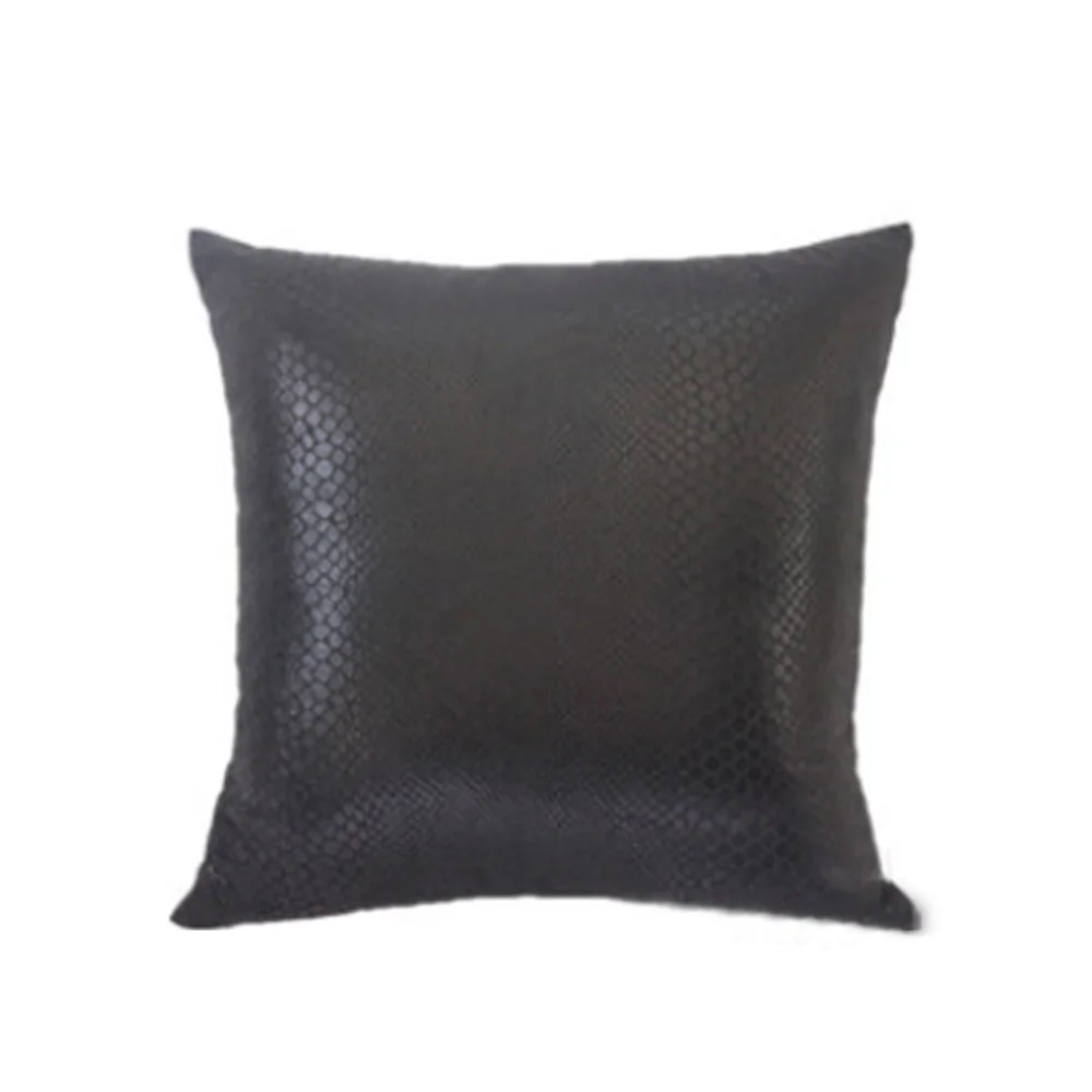 45x45cm Retro Faux Leather Cushion Covers Insert Throw Scatter Pillow