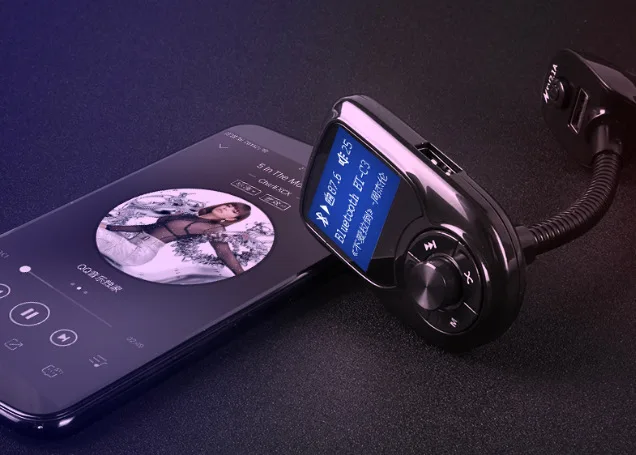 Автомобильный MP3 Bluetooth большой экранный проигрыватель Bluetooth Hands-Free прикуриватель автомобильный fm-передатчик u-диск Тип музыкальная открытка машины
