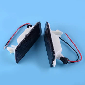 

beler Plastic Smoked Amber LED Side Marker Turn Signal Light Repeater Lens fit for VW GTI JETTA MK5 RABBIT R32