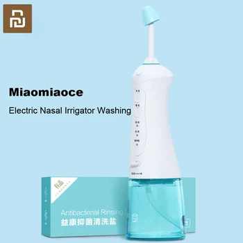 

Youpin Miaomiaoce Electric Nasal Irrigator Washing 360 degrees Rotation Clean Nose Allergic Rhinitis Nasal wash setr