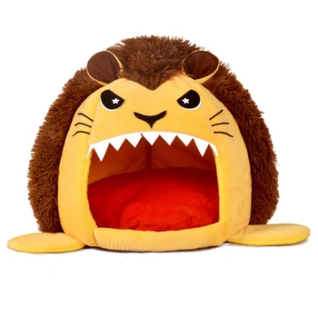 

New Cute Animal Dog House Bed For Cat Pet Tent Cave Puppy Cats Sleeping Pad Cushion Dog Sofa Dogs Cats Kennel Nest Bed Products