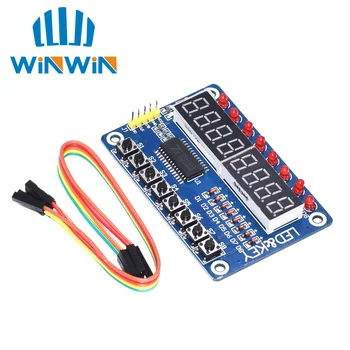 

D82 10pcs Key Display For AVR New 8-Bit Digital LED Tube 8-Bit TM1638 Module