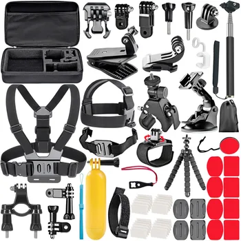 

Sport Camera for GoPro Accessories Set for Go Pro Hero 8 7 6 5 4 Black Mount for Xiaomi Yi 4k Mijia Case for Sjcam Action Camera