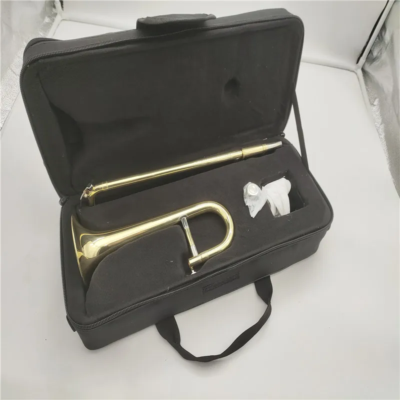 B Flat Trombone with Case and Gloves