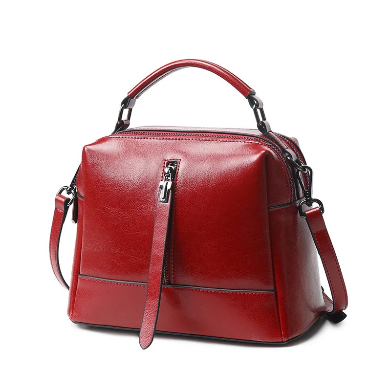 REALER, женские сумки, женская сумка через плечо, сумка на плечо, высокое качество, искусственная кожа, сумки-мессенджеры для дам, Большая вместительная сумка - Цвет: Красный