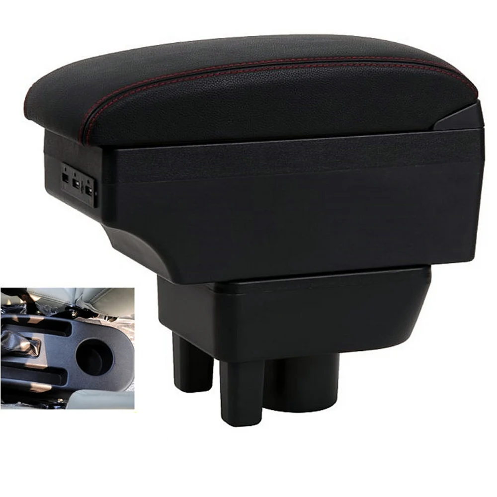 

For Geely CK Armrest Box Arm Elbow Rest Center Console Storage Case Modification Accessories with Cup Holder USB Port