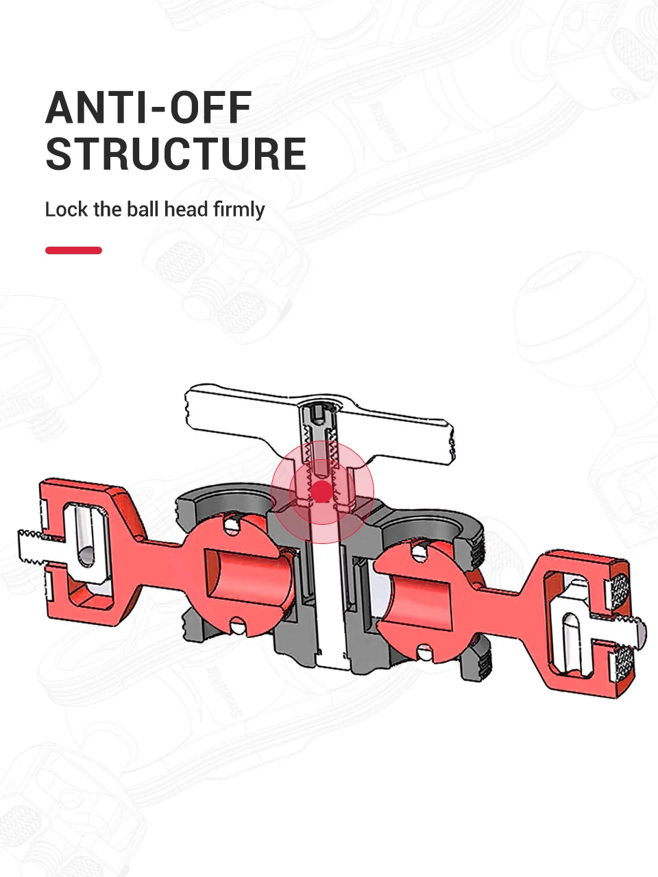 SmallRig Quick Release Articulating Arm with Double Ballheads 1/4