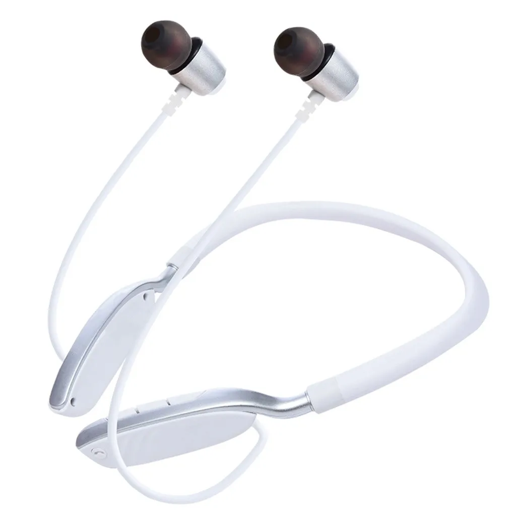 WH Спортивные Беспроводные Bluetoth наушники Bluetooth 4,2 наушники с креплением на шее DSP Смарт шумоподавление HD вызов микрофон z0924 - Цвет: WH