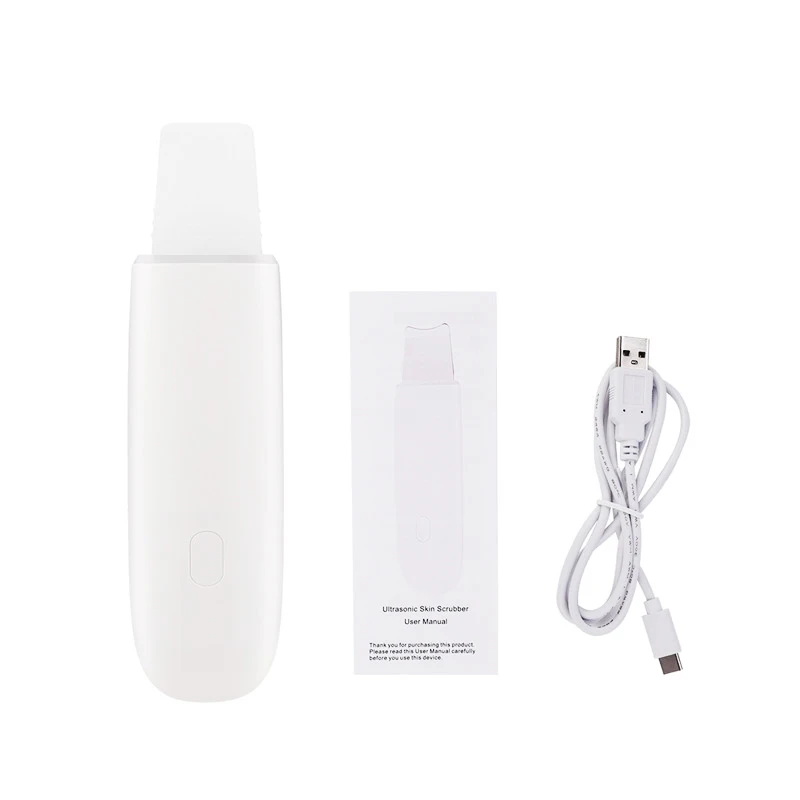 Ultrasonic Facial Skin Scrubber Cleaner Ion Acne Blackhead Remover Peeling Shovel Face Deep Clean Skin Care Beauty Instrument