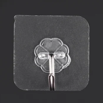 

New Strong Transparent Suction Cup Sucker Wall Hooks Hanger for Kitchen Bathroom Home (1)