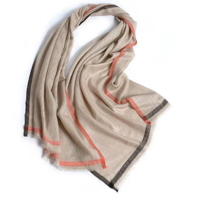 Naizaiga Inner Mongolia manufacturers Mercerized scarf elegant herringbone pattern pure wool ladies autumn winter shawl,YR118 - Цвет: 01