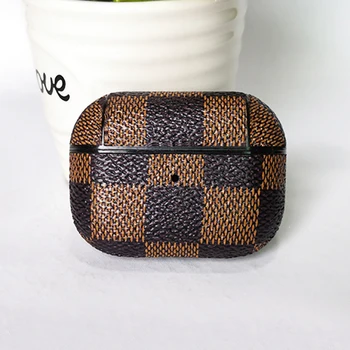 

Cover For Apple Airpods pro Case Hard Leather Earphone Accessories Wireless Bluetooth Cover For Airpods 2 3 Case With Hook