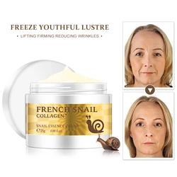 Snail Face Cream Anti-Wrinkle Anti-Aging Facial Day Cream Hyaluronic Acid Moisturizer Nourishing Tight Skin Serum Care Korea