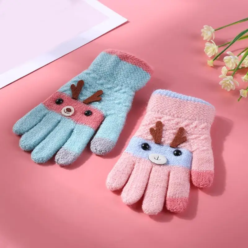 Детский Одежда для детей; малышей; девочек перчатки для мальчиков Детские зимние штаны теплые толстые перчатки магические перчатки