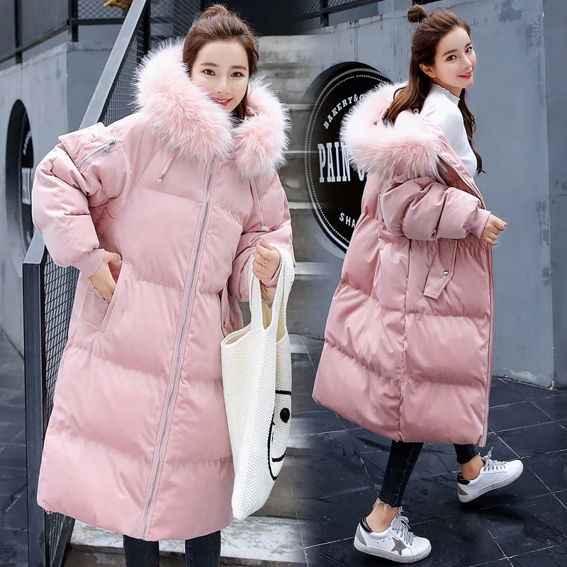 

Off Season down Jacket Cotton-padded Clothes Women's Mid-length 2018 Winter New Style Cotton-padded Jacket Korean-style Loose-Fi
