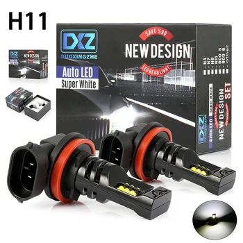 

2pcs H11 H8 H9 6000K Xenon White LED Bulbs 80W Daytime Running Light Fog Light Car Driving Lamp