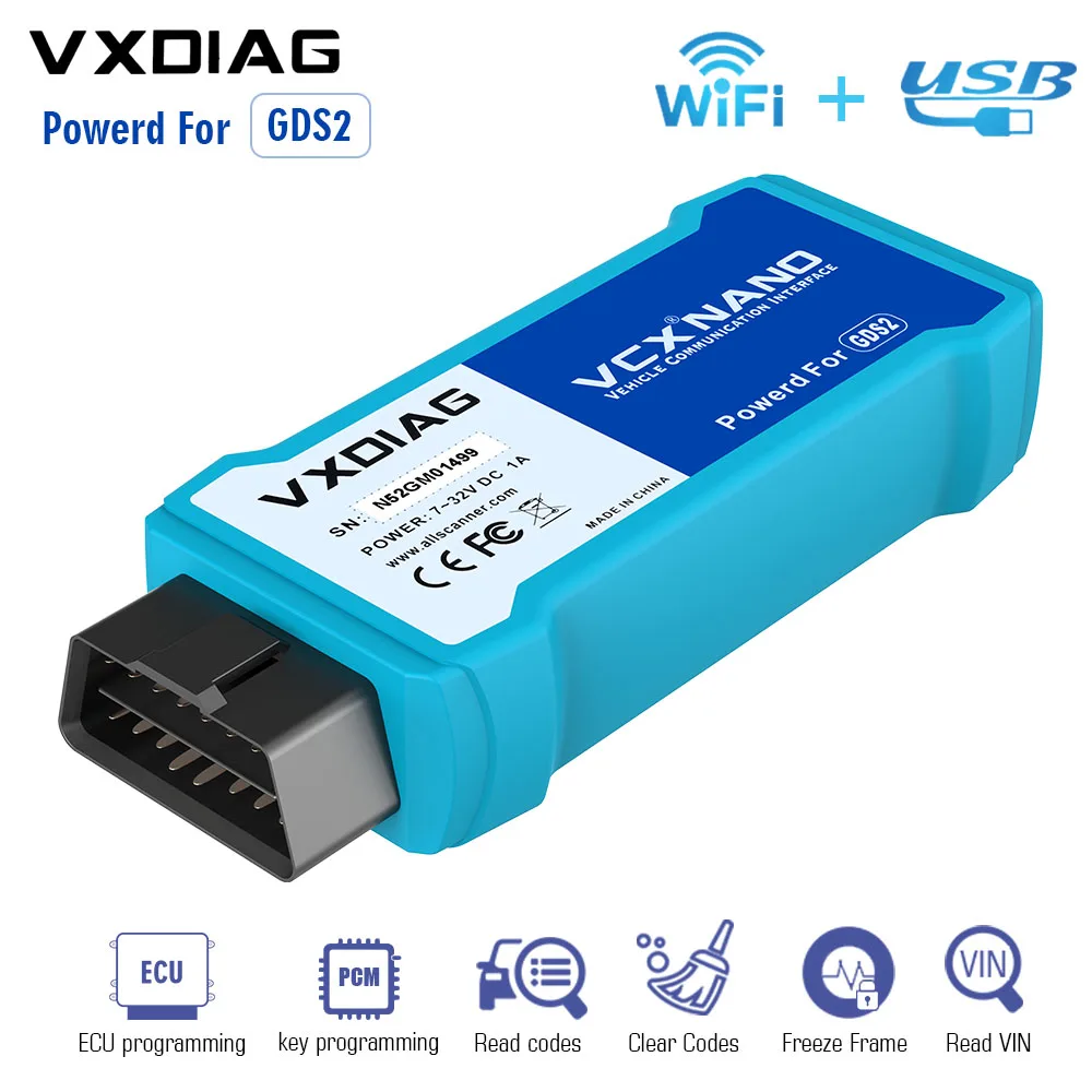 VXDIAG VCX NANO для GM/OPEL GDS2 V21.0.01501/2020 4 Tech2WIN 16.02.24 диагностический инструмент