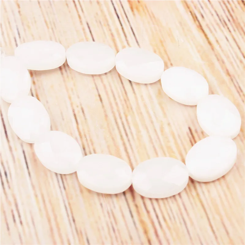 Shiraishi 16 × 16MM Natural Gem Round Loose Faceted Beads Flat For Bracelets Necklaces DIY | Украшения и аксессуары