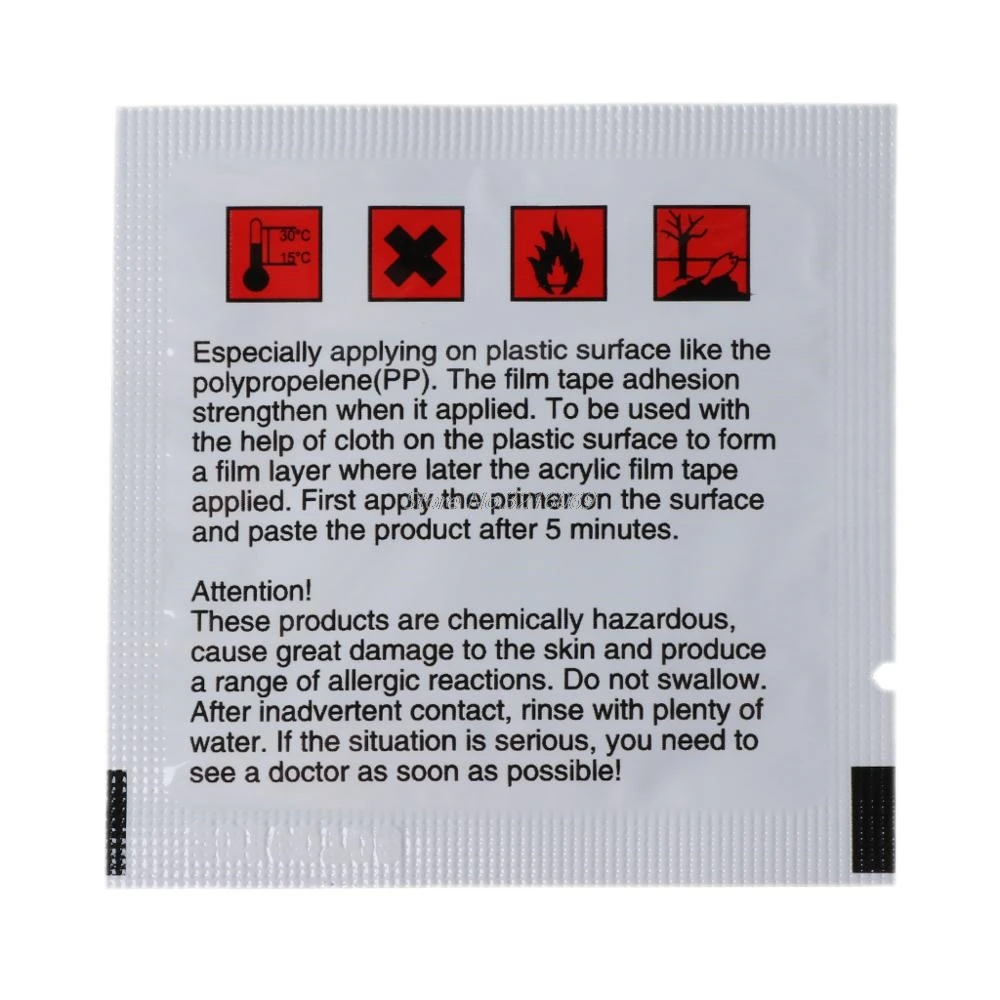 Adhesion Promoter 50 Pieces Adhesion Promoter Sponge Applicator Double Tape Vinyl Wrap Primer 94