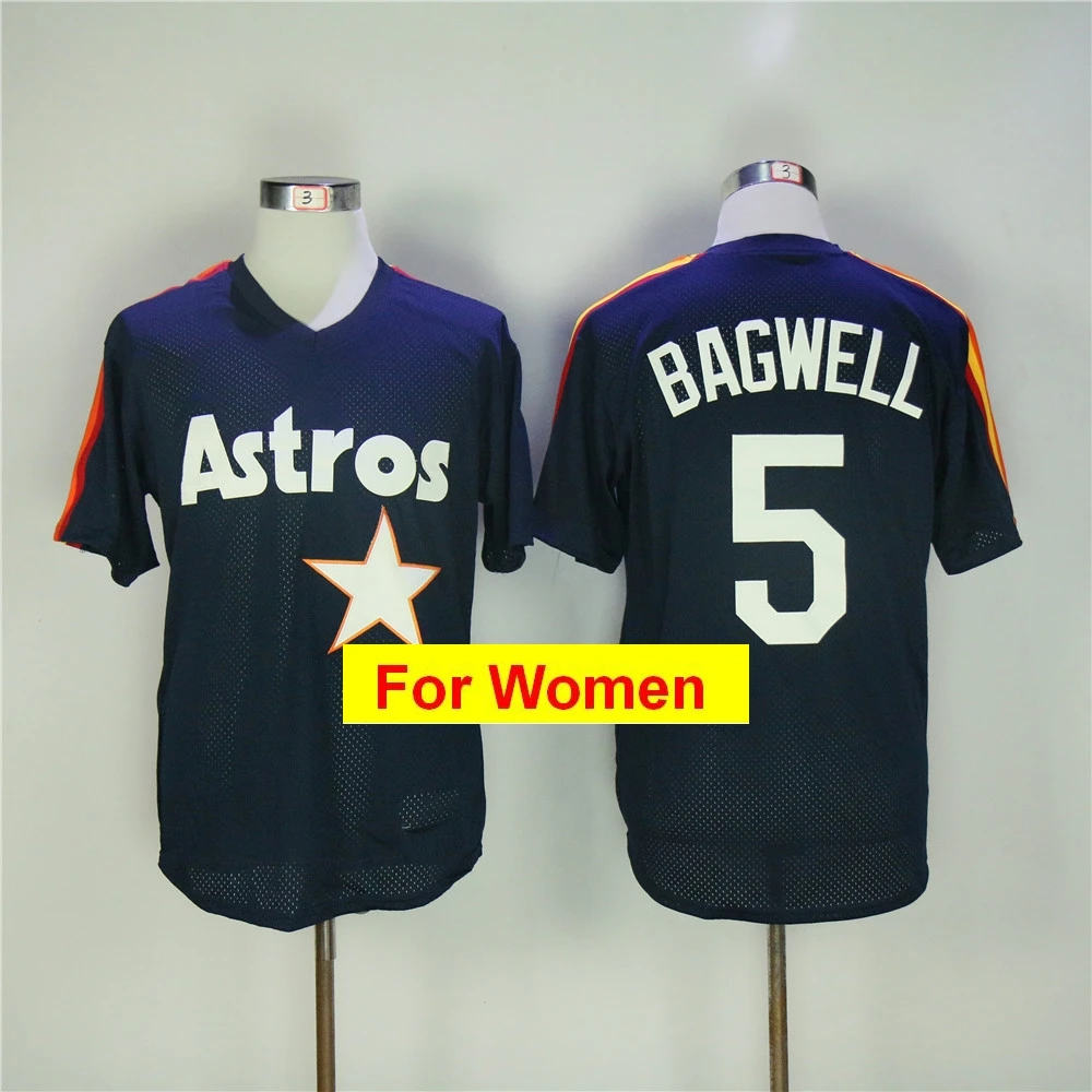 Хаки Wowomen Houston Jose Altuve Alex Breg женщины Джефф Бэгвелл Нолан Райан Флекс и крутой базовый игрок Джерси - Цвет: Хаки