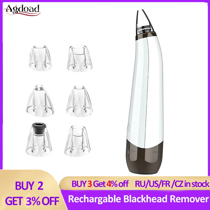 

Electric Blackhead Remover Face Deep Nose Cleaner T Zone Pore Acne Pimple Removal Vacuum Suction Clean Skin Oil Beauty Tool