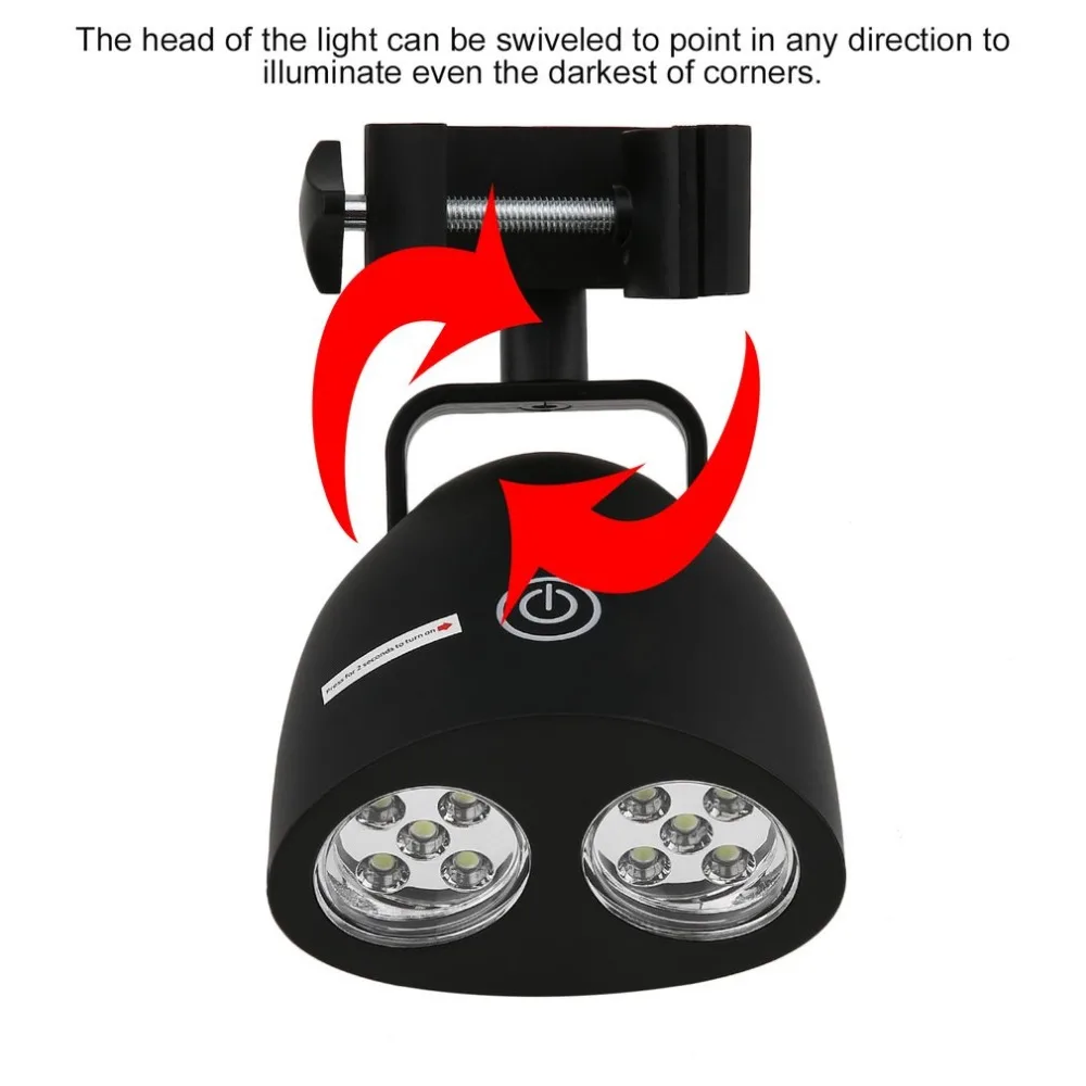 Online OUTAD Einstellbar 10 LED BBQ Grill Grill Licht Outdoor Griff Montieren Clip Camp Lichter Wasserdichte Wärme Widerstand Lampe