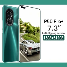 P50 Pro+ 7.3 Inch Global Version Smartphone HD Full Screen 16+512GB 32+64MP 6800mAh Google GPS Android 4G 5G Network Mobilephone