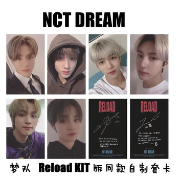 

Kpop Nct Dream Reload Kihno Version Photocard Self Made Autograph Photograph Cards 6pcs