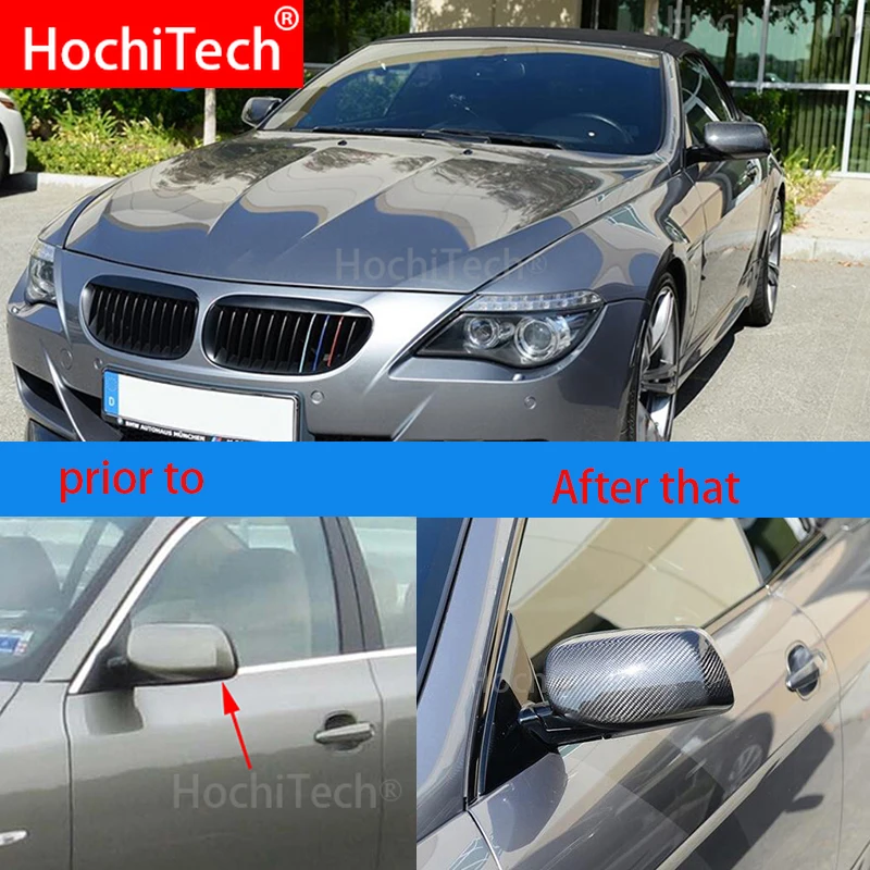 Чехол для зеркала заднего вида из углеродного волокна BMW 5 Series E60 sedan 545i 550i 2004-2007 |