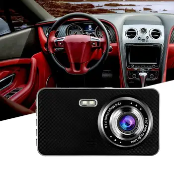 

Speed Recording Hd Night Vision 4 Inch Touch Screen Hd Starlight Night Vision Double Recording Driving Recorder A19