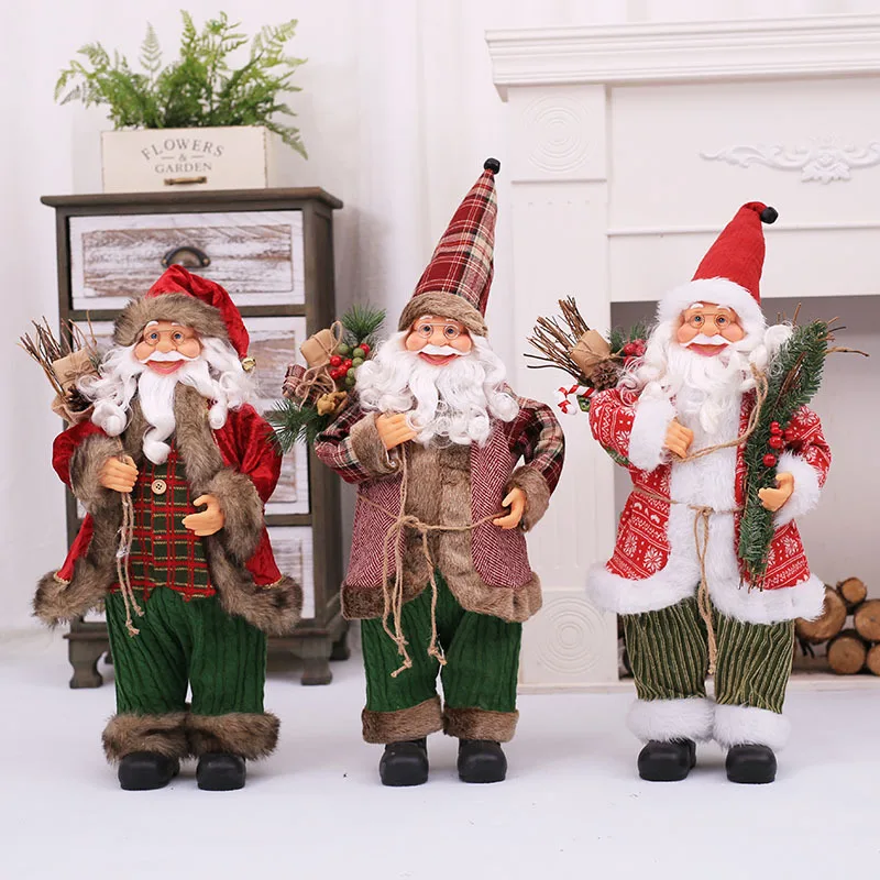 1577.99руб. 43% СКИДКА|Рождественские украшения, кукла Санта Клаус, Высококачественная имитация пожилых, украшения, игрушки, даже детский подарок, оконные реквизиты 70 см-in Кулоны и подвески from Дом и животные on AliExpress 
