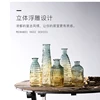 European Hipster Embossed Transparent Glass Vase Home Decoration Vases for Homes Flowers Wedding Decoratio 3