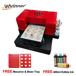 Jetviner – imprimante de macarons alimentaires A4 avec encre comestible, Machine d'impression pour sucre Fondant biscuits chocolat haricots gâteau gelée 