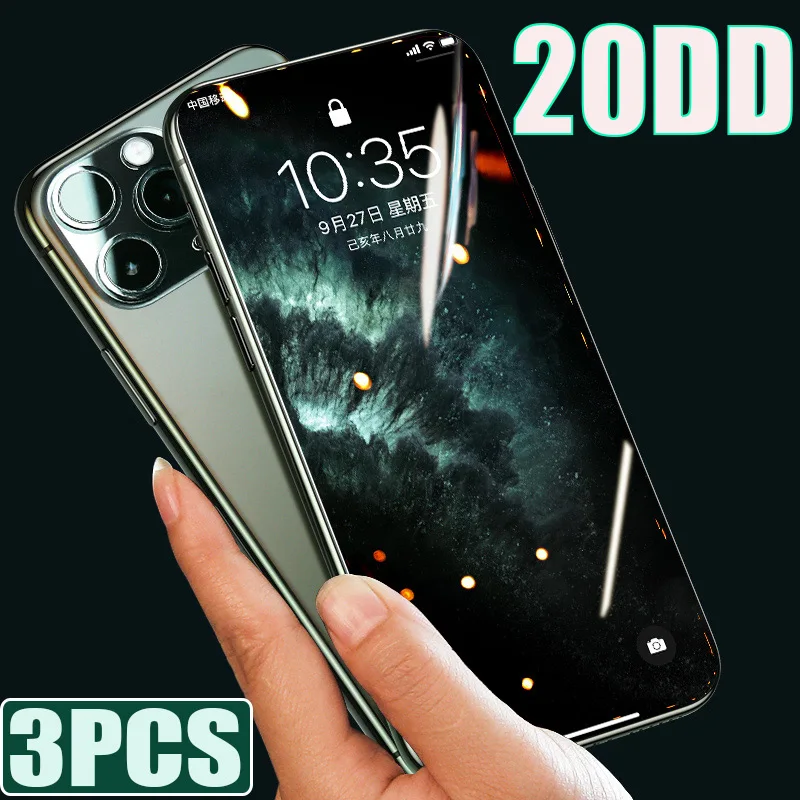200D полноразмерная Защитная стеклянная крышка для IPhone 11 Pro XS Max X XR 6 6S 7 8 Plus защита
