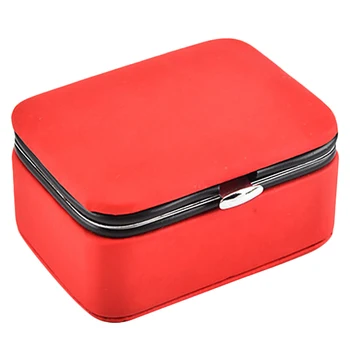 

Travel Jewelry Packing Box Cosmetic Makeup Organizer Jewelry Box Earrings Display Rings Organizer Jewelry Casket Carrying Case R