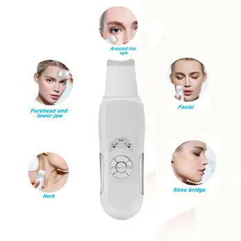 

Ultrasonic Skin Scrubber Facial Cleansing Peeling Machine Blackhead Remover Pore Cleaner Anti Aging Facial Massager Mesotherapy