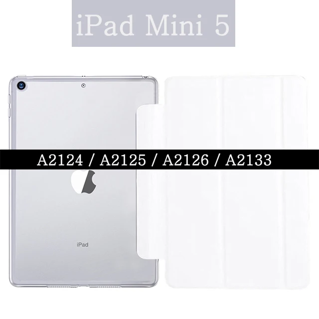 For iPad Mini 5 Магнитный смарт-чехол для Apple iPad Mini 5th A2124 A2125 A2126 A2133 7,9 дюймов чехол из искусственной кожи чехол для планшета с функцией автоматического пробуждения и сна - Цвет: For iPad Mini 5