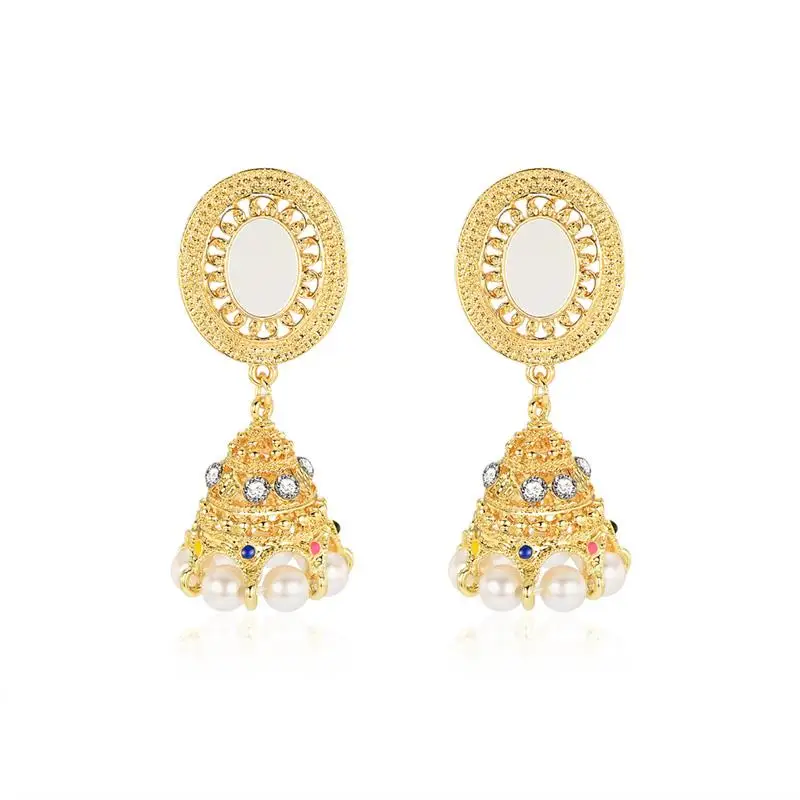 Новые модные серьги 2019 европейские и американские геометрические металлические