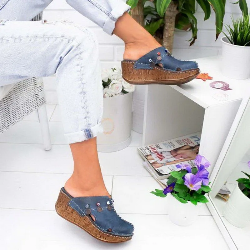 

NAUSK 2020 Women's Sandals Summer Ladies Girls Comfortable Ankle Hollow Round Toe Sandals Female Soft Beach Sole Shoes Plus Size