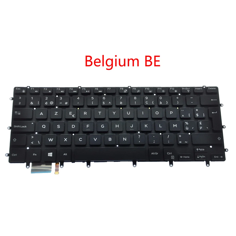 Клавиатура для ноутбука DELL 15 9550 9560 5510 5520 7568 с подсветкой английский (США) RU Русский