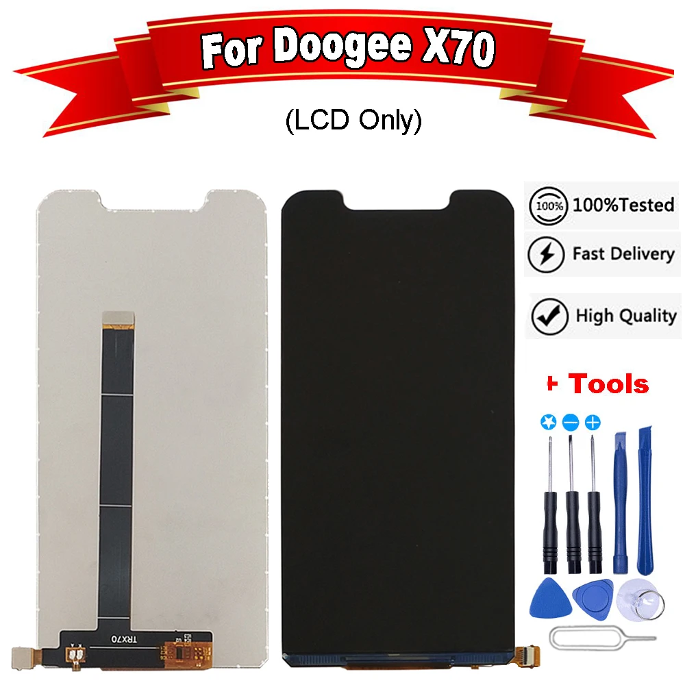 5 дюймовый ЖК-экран для Doogee X70 дисплей протестирован высококачественный сменный