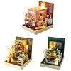 Dollhouse Miniature with Furniture, DIY Wooden Dollhouse Kit Plus Dust Proof , 1:24 Tiny House Building Kit，(Chinese Ancient） 1
