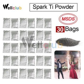 

30 Bags Ti Powder 200g / bag for Cold Spark Fountain Firework Machine Wedding Sparkular Machine with MSDS Powder Certificates