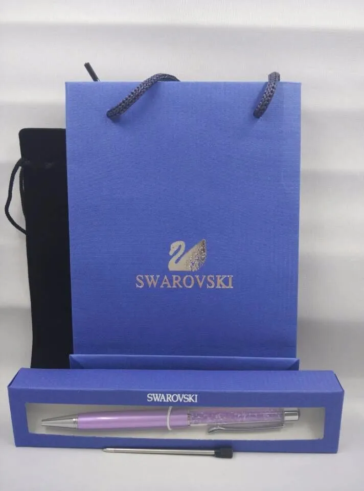 

2019 New Cute swarovsky crystal pen Ballpoint pen lady student lovely crystals stellar Pen
