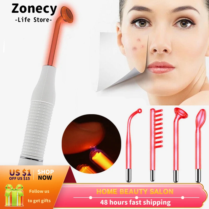 High Frequency Facial Machine Electrotherapy For Hair Face Massager